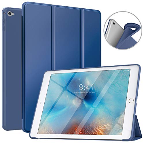 MoKo Funda Compatible con iPad Air 2, Superior Delgada Protectora Case con Tapa Trasera Esmerilada Translúcida Compatible con Apple iPad Air 2 9.7" - Azul Marino MoKo Funda Compatible con iPad Air 2, Superior Delgada Protectora Case con Tapa Trasera Esmerilada Translúcida Compatible con Apple iPad Air 2 9.7" - Azul Marino