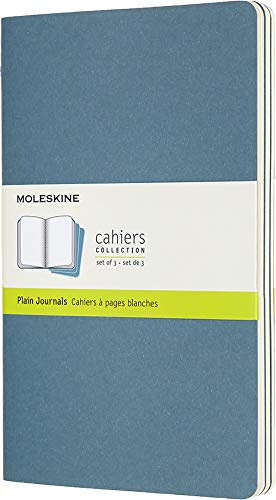 Moleskine - Cahier Journal Cuaderno de Notas, Set de 3 Cuadernos con Páginas , Tapa de Cartón y Cosido de Algodón Visible, Color Azul Teal (CAHIERS) Moleskine - Cahier Journal Cuaderno de Notas, Set de 3 Cuadernos con Páginas , Tapa de Cartón y Cosido de Algodón Visible, Color Azul Teal (CAHIERS)