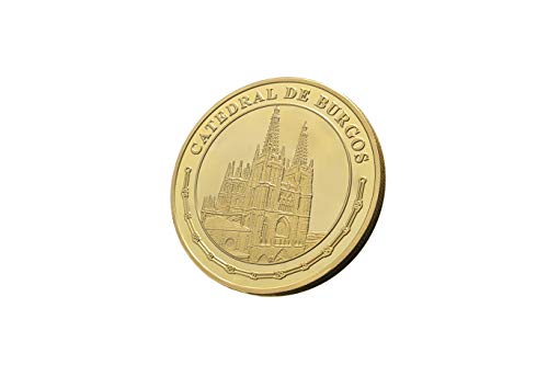 Moneda bañada en oro de 24 quilates. Conmemoración del 800 aniversario de la Catedral de Burgos. Moneda de colección. Edición limitada y numerada a 5.000 unidades. Moneda bañada en oro de 24 quilates. Conmemoración del 800 aniversario de la Catedral de Burgos. Moneda de colección. Edición limitada y numerada a 5.000 unidades.