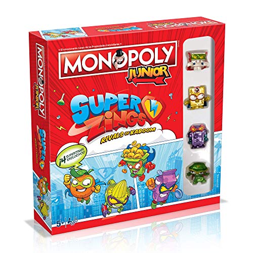 Monopoly Junior SuperZings - Juego de Mesa - Versión en español