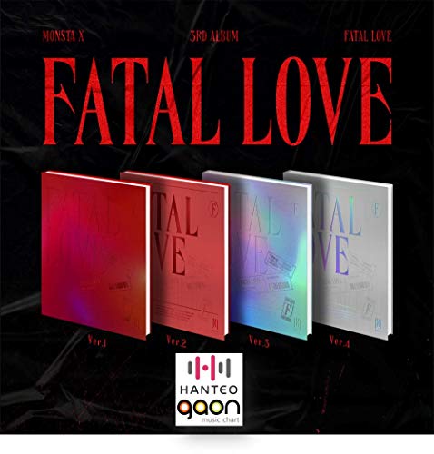 MONSTA X - Fatal Love [ver. 2] (3er álbum) [Pre Order] CD+Photolook+póster plegado+otros con seguimiento, pegatinas decorativas adicionales, tarjetas de fotos