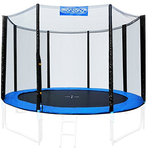Monzana Red de Seguridad Ø183cm para Cama elástica trampolín Redondo Red con Cierre por Cremallera y Clips Monzana Red de Seguridad Ø183cm para Cama elástica trampolín Redondo Red con Cierre por Cremallera y Clips