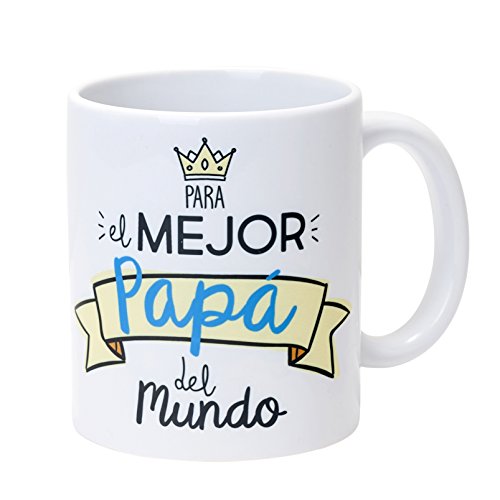 Mopec Taza Cerámica para el Mejor Papá, Porcelana, Blanco, 8.1x8.1x9.5 cm Mopec Taza Cerámica para el Mejor Papá, Porcelana, Blanco, 8.1x8.1x9.5 cm