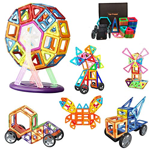 Morkka Bloques de construcción de Bloques magnéticos de 64 Piezas Juegos educativos para niños, de Morcare Construction Building Sets (82 pcs) Morkka Bloques de construcción de Bloques magnéticos de 64 Piezas Juegos educativos para niños, de Morcare Construction Building Sets (82 pcs)