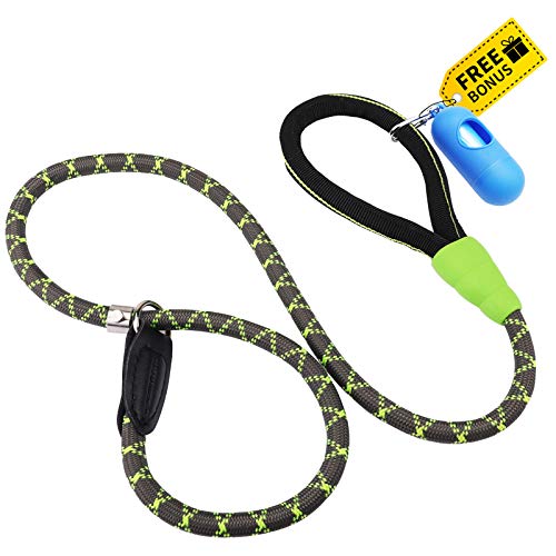 morpilot Correa de Perro, Correa de Nylon Resistente para Perros, Correa Adiestramiento Cuerda Ajustable con Mango Suave, Correa para Perro Grande Mediano Pequeño (Talla L)+ Bolsa de Basura morpilot Correa de Perro, Correa de Nylon Resistente para Perros, Correa Adiestramiento Cuerda Ajustable con Mango Suave, Correa para Perro Grande Mediano Pequeño (Talla L)+ Bolsa de Basura