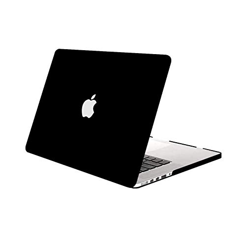 MOSISO Funda Dura Compatible con MacBook Pro 13 Retina A1502 / A1425 (Versión 2015/2014/2013/fin 2012), Ultra Delgado Carcasa Rígida Protector de Plástico Cubierta, Negro