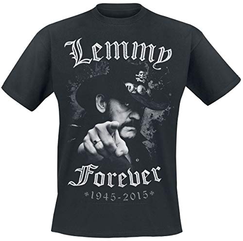 Motörhead Lemmy - Forever Hombre Camiseta Negro XL, 100% algodón, Regular Motörhead Lemmy - Forever Hombre Camiseta Negro XL, 100% algodón, Regular