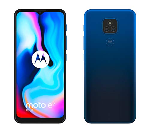 Motorola Moto E7 Plus - 6.5" Max Vision HD+, Qualcomm Snapdragon 460, 48MP sistema de doble cámara, 5000 mAH de batería, Dual SIM, 4/64GB, Android 10 - Color Azul Motorola Moto E7 Plus - 6.5" Max Vision HD+, Qualcomm Snapdragon 460, 48MP sistema de doble cámara, 5000 mAH de batería, Dual SIM, 4/64GB, Android 10 - Color Azul