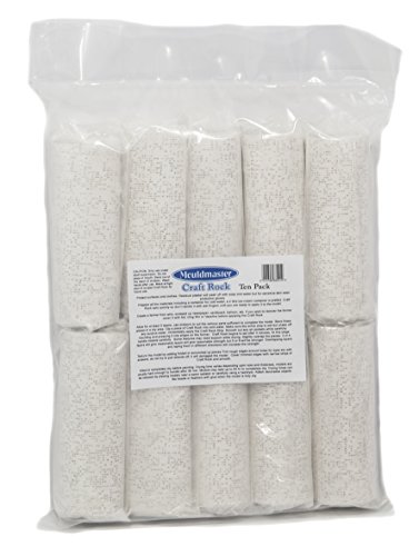 Mouldmaster – craftrock (Vendaje de Yeso) 15 cm x 2,7 m Pack de 10 Rollos, Color Blanco