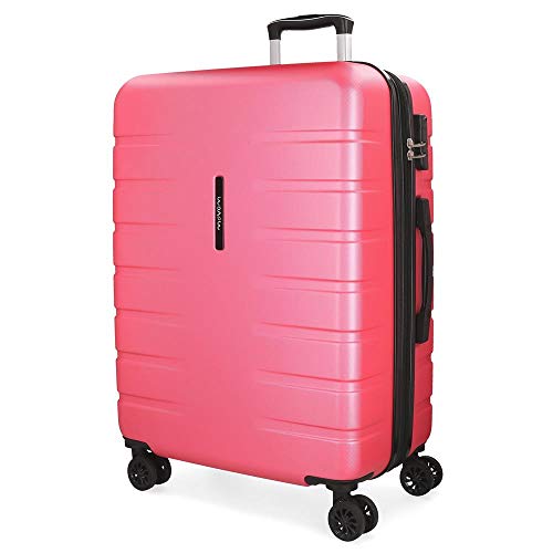 Movom Turbo Maleta grande Rosa 56x79x31 cms Rígida ABS Cierre combinación 125L 4,6Kgs 4 Ruedas dobles Extensible Movom Turbo Maleta grande Rosa 56x79x31 cms Rígida ABS Cierre combinación 125L 4,6Kgs 4 Ruedas dobles Extensible