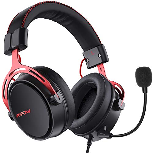 Mpow Air SE Auriculares para Juegos, Auriculares para Juegos con Sonido Envolvente con micrófono con cancelación de Ruido, Auriculares multiplataforma para PC / PS4 / Xbox One/Switch