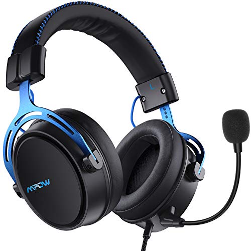 Mpow Air SE Auriculares para Juegos, Auriculares para Juegos con Sonido Envolvente con micrófono con cancelación de Ruido, Auriculares multiplataforma para PC / PS4 / Xbox One/Switch