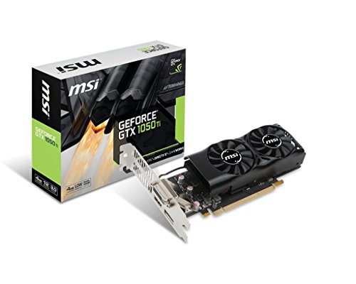 MSI GeForce GTX 1050 Ti 4GT LP - Tarjeta gráfica (refrigeración DUAL FAN, 4 GB memoria GDDR5) MSI GeForce GTX 1050 Ti 4GT LP - Tarjeta gráfica (refrigeración DUAL FAN, 4 GB memoria GDDR5)