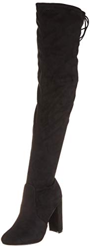 Mujer Talón De Bloque Tramo Largo Sobre La Rodilla Equitación Talle Grande Alto Botas - Nero - UK4/EU37 - KL0074 Mujer Talón De Bloque Tramo Largo Sobre La Rodilla Equitación Talle Grande Alto Botas - Nero - UK4/EU37 - KL0074