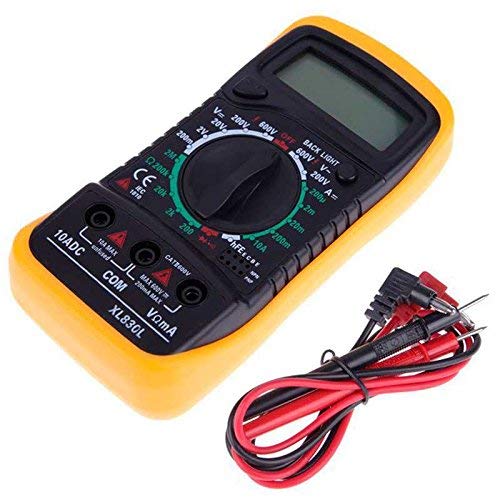 Multímetro de digital LCD AC/DC Voltímetro Resistencia Corriente Ohm Probador Medidor-Fusible F-200mA / 250V-Diodo/Prueba de empalme Transistor P-N/HFE. (Pequeña) Multímetro de digital LCD AC/DC Voltímetro Resistencia Corriente Ohm Probador Medidor-Fusible F-200mA / 250V-Diodo/Prueba de empalme Transistor P-N/HFE. (Pequeña)