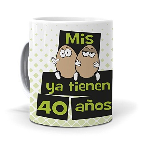 mundohuevo Taza Mis Huevos ya Tienen 40 años Version mundohuevo Taza Mis Huevos ya Tienen 40 años Version