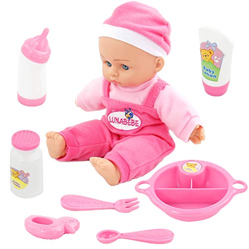 Muñeco Bebe Reborn Reales Muñecas para Niñas 22.8 cm con 9 Accesorios Muñecos Bebe Blandito Interactivo Bebes Muñecos Juguetes Niños 3 4 5 6 Años (Color Rosa) Muñeco Bebe Reborn Reales Muñecas para Niñas 22.8 cm con 9 Accesorios Muñecos Bebe Blandito Interactivo Bebes Muñecos Juguetes Niños 3 4 5 6 Años (Color Rosa)