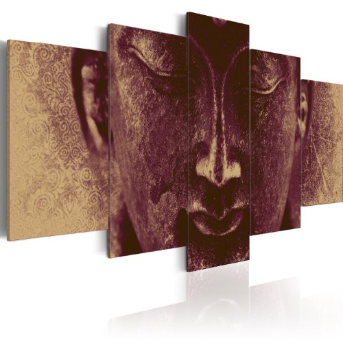 murando Cuadro en Lienzo Buda Zen SPA 200x100 cm Impresión de 5 Piezas Material Tejido no Tejido Impresión Artística Imagen Gráfica Decoracion de Pared Buddha Paisaje Cascada 020113-223