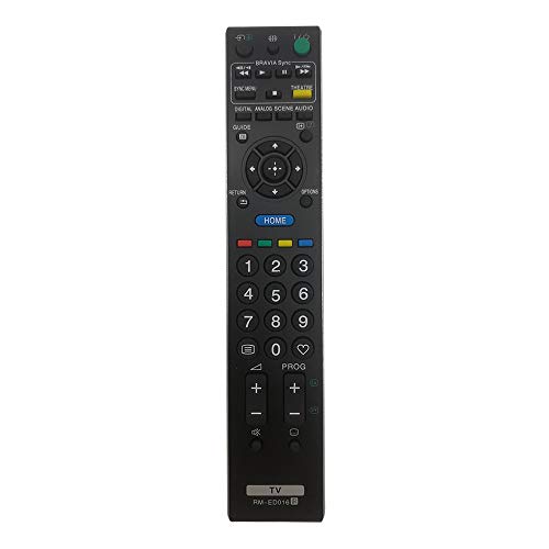 MYHGRC Nuevo Control Remoto de TV de reemplazo RM-ED016 Apto para Sony Smart TV - No Requiere configuración Control Remoto Universal