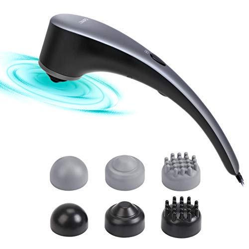 Naipo Masajeador de Percusión Portátil con Calor, Velocidad de Amplio Alcance y 6 Nodos Intercambiables para Aliviar el Estrés y Dolores Musculares Naipo Masajeador de Percusión Portátil con Calor, Velocidad de Amplio Alcance y 6 Nodos Intercambiables para Aliviar el Estrés y Dolores Musculares
