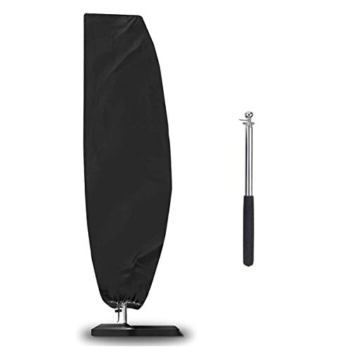 NASUM Funda Protectora de Parasol, Cobertura Impermeable para Sombrillas(Diámetros 2-4m), Impermeable, Antipolvo, Resistente a los Rayos UV/Resistente a la Intemperie, (265 * 50 * 70 * 40cm)