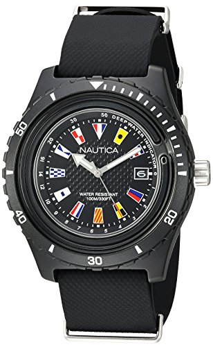 Nautica Reloj Analogico para Hombre de Cuarzo con Correa en Silicona NAPSRF001