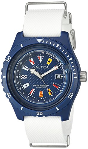 Nautica Reloj Analogico para Hombre de Cuarzo con Correa en Silicona NAPSRF002 Nautica Reloj Analogico para Hombre de Cuarzo con Correa en Silicona NAPSRF002