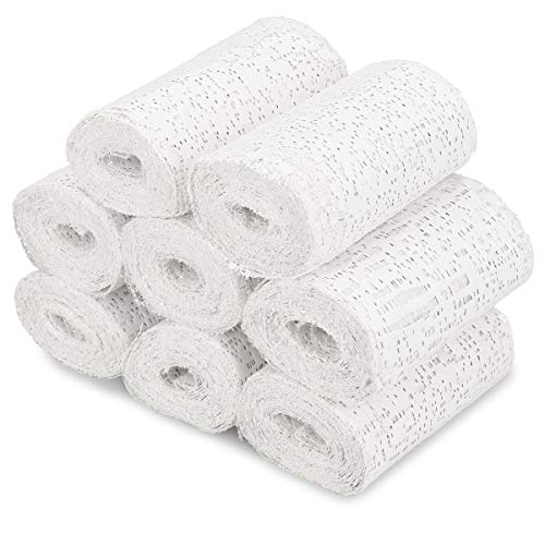 Navaris 8 Vendas de yeso - 8x Venda de escayola para modelado - Vendaje ideal para hacer moldes de cuerpo y arte creativo - Vendas de 5x300CM Navaris 8 Vendas de yeso - 8x Venda de escayola para modelado - Vendaje ideal para hacer moldes de cuerpo y arte creativo - Vendas de 5x300CM