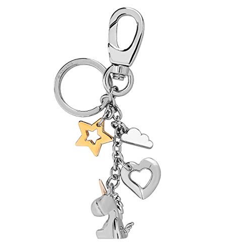 Navaris Llavero de Unicornio con Estrella Nube y corazón - Llaveros de Metal con mosquetón para Llaves de casa y Coche - Cadena metálica Decorativa Navaris Llavero de Unicornio con Estrella Nube y corazón - Llaveros de Metal con mosquetón para Llaves de casa y Coche - Cadena metálica Decorativa
