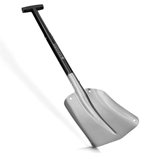 Navaris Pala de Nieve Plegable - Quitanieves con Mango Ajustable 80CM y Bolsa de Transporte - Pala para Quitar Nieve de Aluminio Plateado y Negro Navaris Pala de Nieve Plegable - Quitanieves con Mango Ajustable 80CM y Bolsa de Transporte - Pala para Quitar Nieve de Aluminio Plateado y Negro