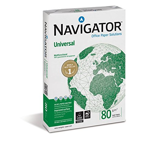 Navigator Universal - Caja de 5 paquetes de papel de impresión, A3, 80 g/m² Navigator Universal - Caja de 5 paquetes de papel de impresión, A3, 80 g/m²