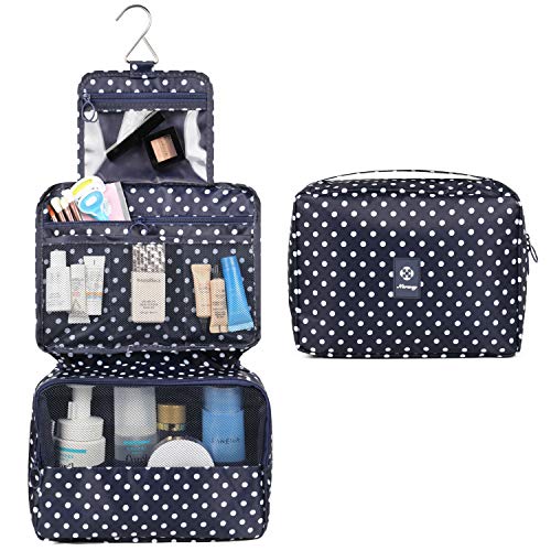 Neceser de viaje para colgar en el baño, organizador de maquillaje y cosméticos, para mujeres y niñas, resistente al agua Neceser de viaje para colgar en el baño, organizador de maquillaje y cosméticos, para mujeres y niñas, resistente al agua