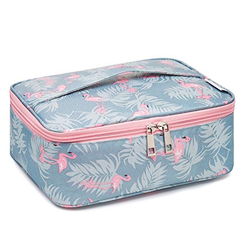 Neceser de Viaje para Maquillaje, Organizador Grande para Mujeres y niñas (Flamenco) Neceser de Viaje para Maquillaje, Organizador Grande para Mujeres y niñas (Flamenco)