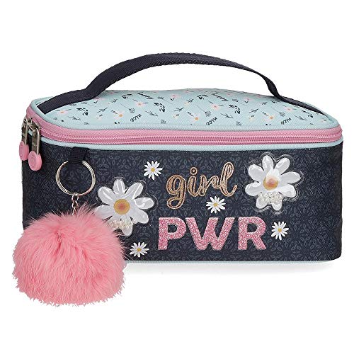 Neceser Enso Girl Power, 22x10x10 cm, Azul Neceser Enso Girl Power, 22x10x10 cm, Azul
