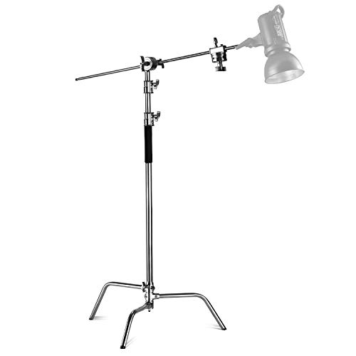 Neewer Pro Ajustable - Soporte de Reflector 100% Metal, Altura Máxima 305 Centímetros con Sostenedor de 120 Centímetros y 2 Piezas de Cabeza de Agarre para Reflector Estudio , Monoluz y Otros Equipos Neewer Pro Ajustable - Soporte de Reflector 100% Metal, Altura Máxima 305 Centímetros con Sostenedor de 120 Centímetros y 2 Piezas de Cabeza de Agarre para Reflector Estudio , Monoluz y Otros Equipos