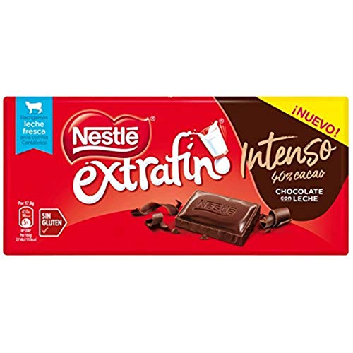 Nestlé Extrafino Chocolate Con Leche Intenso 40% Cacao Sin Gluten 125 g