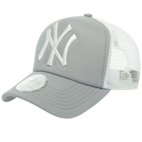 New Era Clean Trucker NEYYAN Gorra, Hombre, Gris/Blanco, OSFA