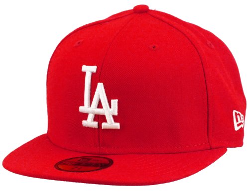New Era Los Angeles Dodgers 59fifty Cap MLB Basic Red/White - 7 3/8-59cm