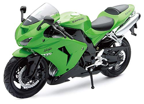 New Ray 42443 I - Motocicleta Kawasaki ZX 10 R / HONDA CBR, Vehículo en miniatura, escala 1:12, Verde / negro New Ray 42443 I - Motocicleta Kawasaki ZX 10 R / HONDA CBR, Vehículo en miniatura, escala 1:12, Verde / negro