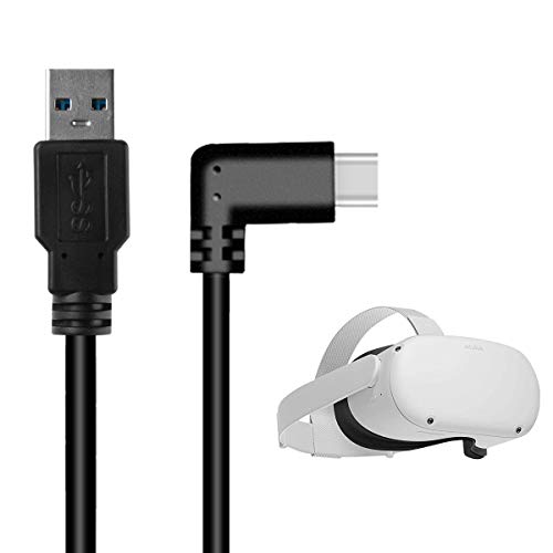 NEWZEROL Cable USB Total de 5m/16 pies Compatible con Oculus Quest/Quest 2 PC Steam VR Gaming, Transferencia de Datos de Alta Velocidad y Cable de extensión de señal con USB 3.2 Gen 1(Solo Cable)