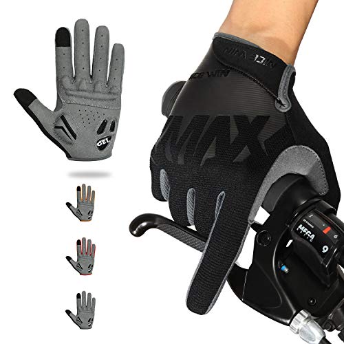 NICEWIN Guantes de Ciclismo con Dedos completos para Hombres, Almohadilla de Gel de Gamuza Transpirable y Resistente al Desgaste para Conducir Motocicletas de Bicicleta de montaña en otoño Invierno NICEWIN Guantes de Ciclismo con Dedos completos para Hombres, Almohadilla de Gel de Gamuza Transpirable y Resistente al Desgaste para Conducir Motocicletas de Bicicleta de montaña en otoño Invierno