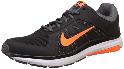 Nike Dart 12 MSL Zapatillas de correr para hombre - 831533-009, 9 B(M) US, NEGRO/ANARANJADO/GRIS (BLACK/ORANGE/GREY)