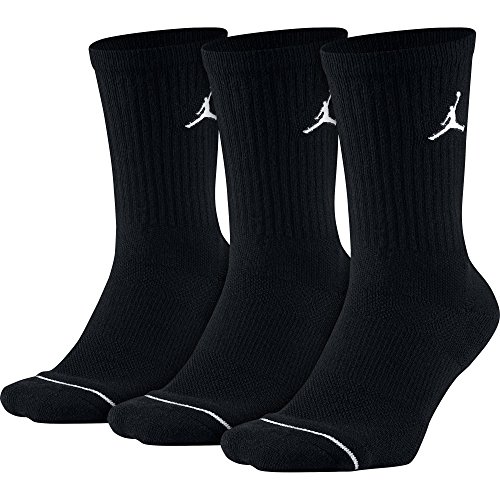 NIKE Jumpman Crew 3Ppk Calcetines Línea Michael Jordan, Hombre, Negro (Black), M NIKE Jumpman Crew 3Ppk Calcetines Línea Michael Jordan, Hombre, Negro (Black), M