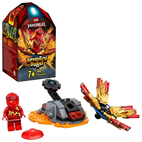 Ninjago Action Toy Spinjitzu Explosivo: Kai Set Spinner Ninja, color rojo (Lego ES 70686)