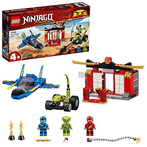 Ninjago Legacy 4+ Batalla en el Caza Supersónico Set Jet, Masters of Spinjitzu Juguete para Niños, multicolor (Lego ES 71703)