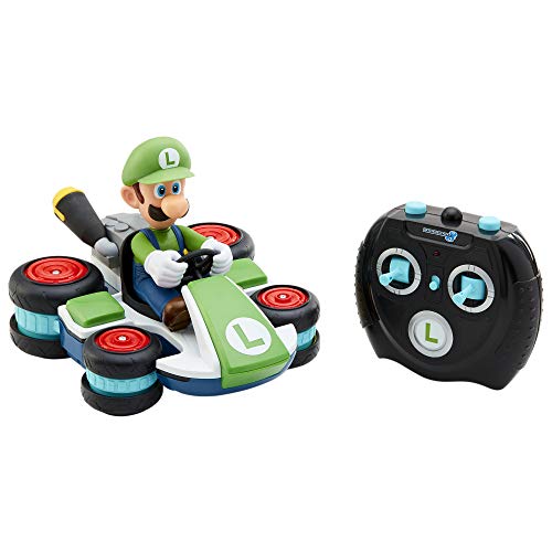 Nintendo Mario Kart 8 Luigi Mini Anti-Gravity RC Racer 2.4 GHz, con función Completa de dirección CREA 360 giros, Mientras Que la Deriva - hasta 100 pies de Alcance - para niños a Partir de 4 años.