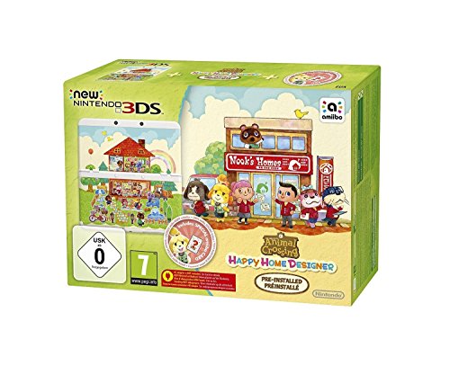 Nintendo New 3DS + Animal Crossing: Happy Home Designer Pack - videoconsolas portátiles (640 x 480 Pixeles, New Nintendo 3DS, Multicolor, LCD, Analogue / Digital, 800 x 240 Pixeles)