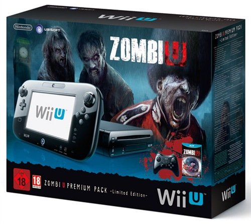 Nintendo Wii U - Pack Premium - 32 GB - Incluye Zombie U y Pro Controller Negro [Importación italiana]