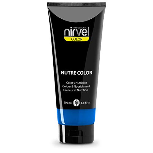 Nirvel NUTRE COLOR FLUOR Azul Klein 200 mL Mascarilla Profesional - Coloración temporal - Nutrición y brillo Nirvel NUTRE COLOR FLUOR Azul Klein 200 mL Mascarilla Profesional - Coloración temporal - Nutrición y brillo