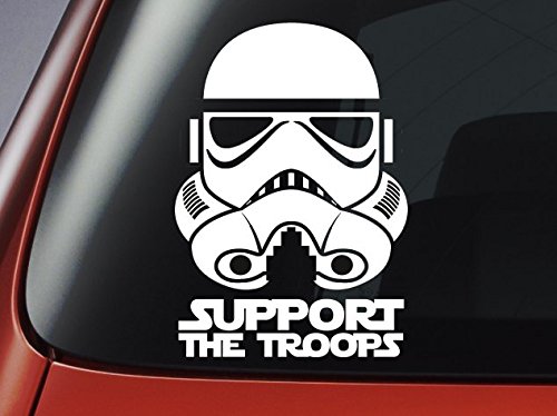 Nivel 33 © Star Wars – Imperial Stormtrooper 'apoyo a las Tropas' – Vinilo – Coche, ventana, pared, portátil adhesivo